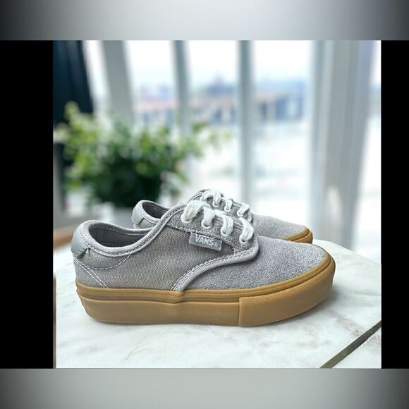 VANS Kids Pro Chima Ferguson Gum Sole Sneakers Shoes Grey Size 13 - Picture 8 of 16